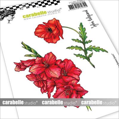 Carabella Studio Cling Stamps - Mohnblumen